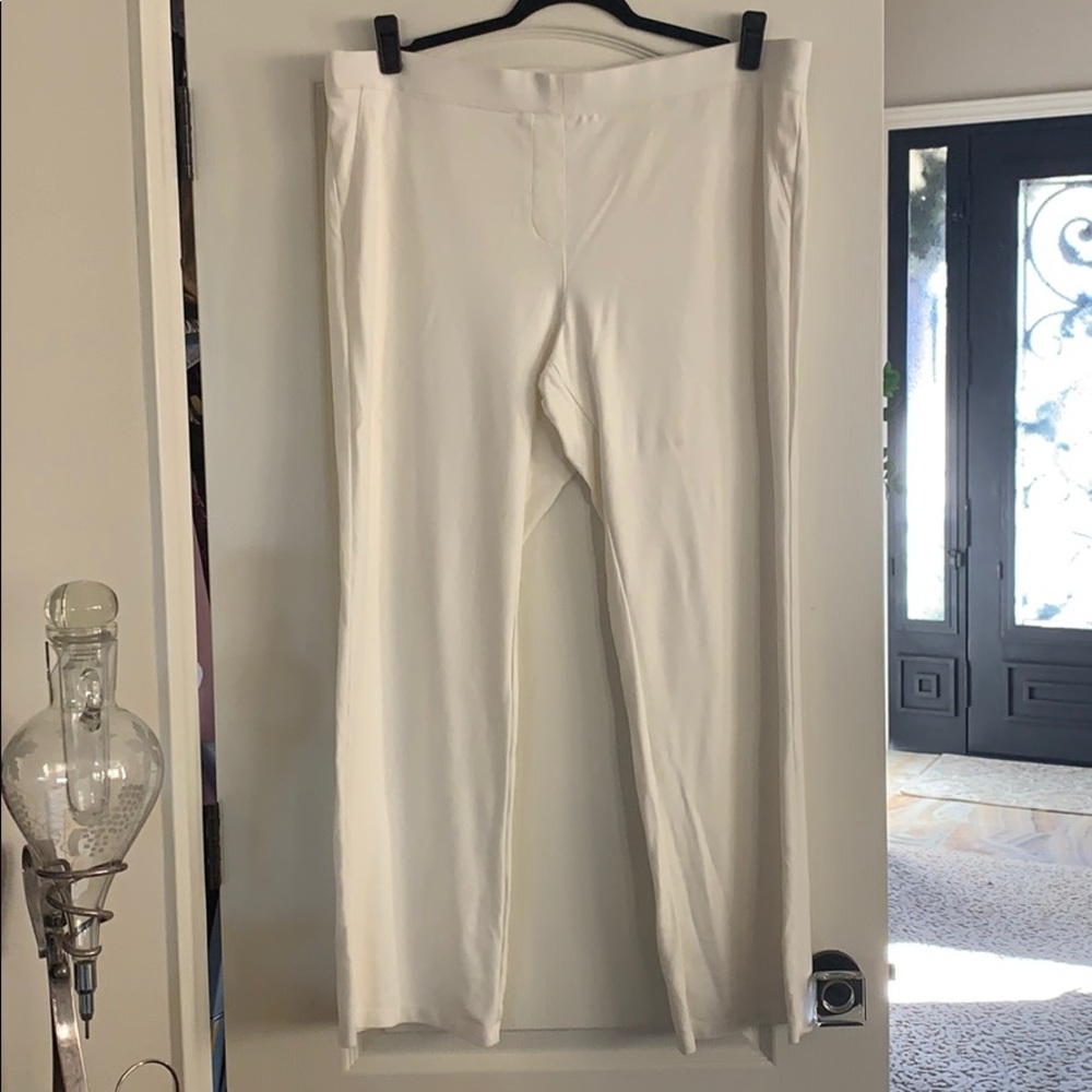 Cream IMAN knit pull on pants
